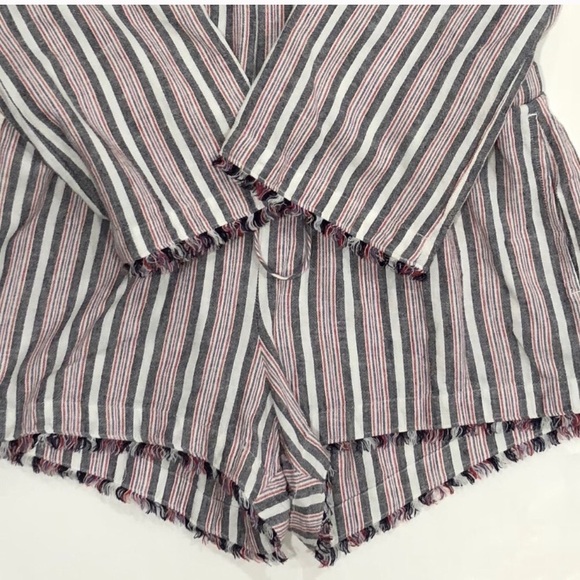 Cloth & Stone Bella Dahl Striped Linen Romper - Picture 8 of 8